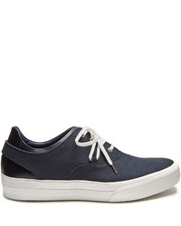 Oamc Deck Low Top Canvas And Leather Trainers