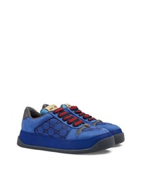 Gucci Gg Canvas Lace Up Sneakers