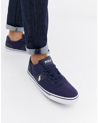 Polo Ralph Lauren Hanford Canvas Trainers In Blue