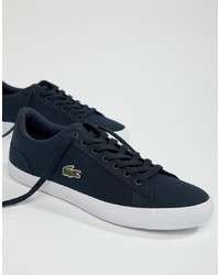 Lacoste Lerond Bl 2 Trainers In Blue Canvas