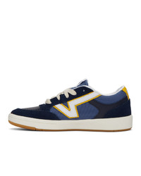Vans Navy And Yellow Serio Collection Lowland Cc Sneakers