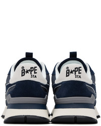 BAPE Navy Gray Road Sta Express Sneakers