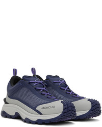 Moncler Navy Gray Trailgrip Lite Sneakers