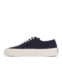 MAISON KITSUNE Navy Laced Sneakers