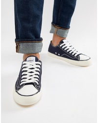 Farah Vintage Percy Suede Trainers In Navy