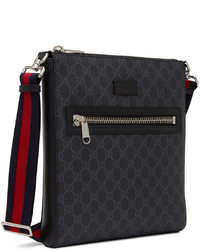 Gucci Black Gg Messenger Bag