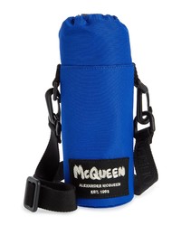 Alexander McQueen Graffiti Logo Water Bottle Crossbody Bag In Ultramarineblack At Nordstrom