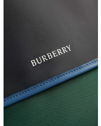 Burberry Large Tri Tone Nylon And Leather Messenger Bag