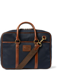 Polo Ralph Lauren Leather Trimmed Canvas Bag
