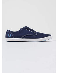 Fred Perry Navy Twill Plimsolls
