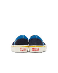 Vans Blue And Navy Og Classic Slip On Lx Sneakers