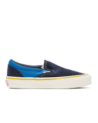 Vans Blue And Navy Og Classic Slip On Lx Sneakers