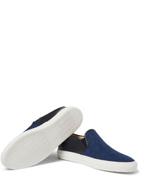 Common Projects Canvas And Leather Slip On Sneakers