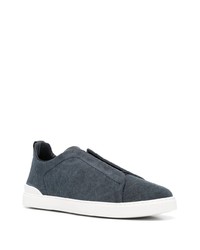 Zegna Canvas Slip On Sneakers