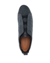 Zegna Canvas Slip On Sneakers