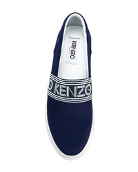 Kenzo Logo Stripe Slip On Sneakers