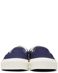 Vans Navy Og Classic Lx Slip On Sneakers