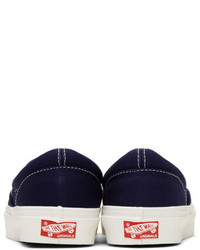 Vans Navy Og Classic Lx Slip On Sneakers