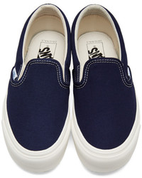 Vans Navy Og Classic Lx Slip On Sneakers