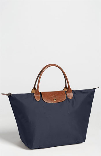 Longchamp Le Pliage Tote Navy, $115 | Nordstrom | Lookastic