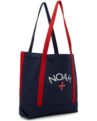 Noah Navy Red Classic Core Logo Tote