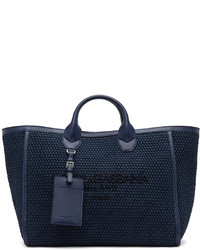 Dolce & Gabbana Navy Shopping Tote