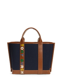 Tory Burch Perry Mixed Stripe Canvas Tote