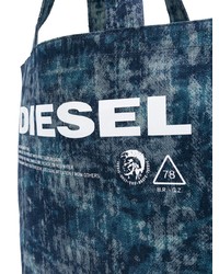 Diesel Printed Denim Tote