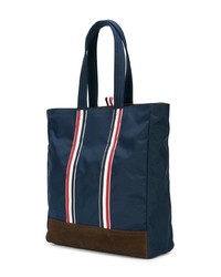 Thom Browne Unstructured Tote In Nylon Tech And Suede