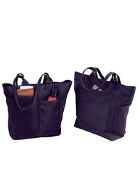 Winn International Microfiber Ladies Shopping Tote Bag In Black
