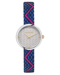 Missoni M1 Zigzag Jacquard Textile Watch