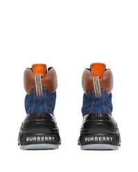 Burberry Contrast Sole Ankle Boots