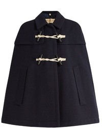 Burberry London Capsmore Wool And Cashmere Blend Duffle Cape