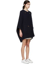 See by Chloe See By Chlo Navy Wool Cape Coat