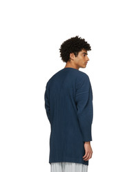 Homme Plissé Issey Miyake Blue Monthly Colors October Long Cardigan