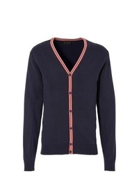 bpc selection Piped V Neck Cardigan In Navy Size 4648