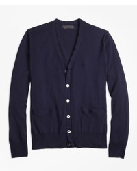 Brooks Brothers Brookstechtm Merino Wool Button Front Cardigan