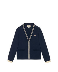Gucci Cardigan Wool Knit With Bee