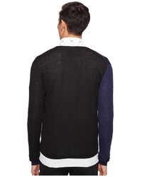McQ Color Block Cardigan Sweater