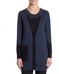 Akris Punto Colorblock Wool Cardigan