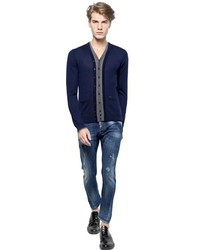 DSquared Extra Fine Double Layered Wool Cardigan