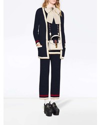 Gucci Embroidered Oversize Knitted Cardigan