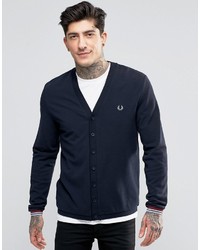 build up Trolley South America Fred Perry Cardigan In Pique In Navy, $130 | Asos | Lookastic