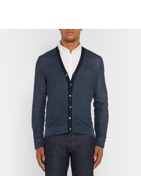 Burberry London Slim Fit Silk And Cotton Blend Cardigan