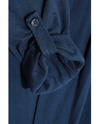 Splendid Micro Modal And Supima Cotton Blend Jersey Cardigan Storm Blue