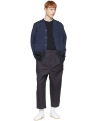 Comme des Garcons Homme Navy Hemp Cardigan