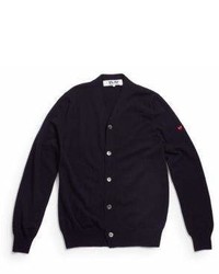 Comme des Garcons Play Buttoned Wool Cardigan