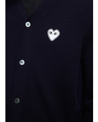 Comme des Garcons Play White Heart Cardigan