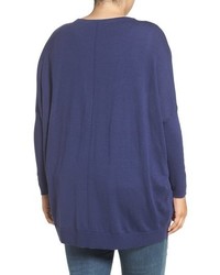 Sejour Plus Size Dolman Sleeve Merino Blend Cardigan