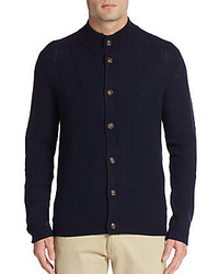 Saks Fifth Avenue Ribbed Button Front Cardigan